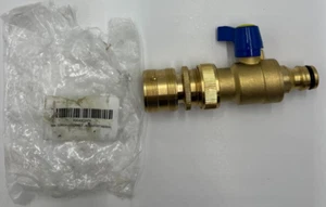 QTY 2 GORILLA EASY CONNECT Garden Hose Quick Connect Ball Valve GHT Solid Brass. - Picture 1 of 8