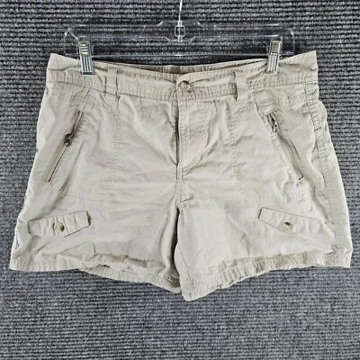Columbia Womens XCO Shorts 10 Hiking Outdoors Beige Pockets Ripstop - Image 1 of 4