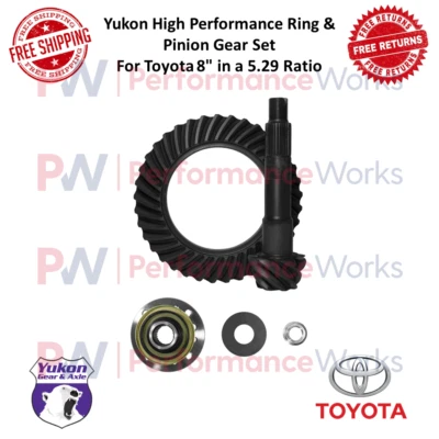 Yukon High Perf. Ring & Pinion Gear Set 5.29 Ratio For Toyota Pickup / 4Runner - Image 1 of 4