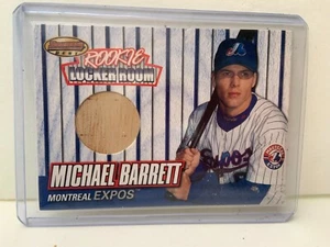 1999 MICHAEL BARRETT BOWMAN'S BEST BASEBALL ROOKIE / LOCKER ROOM CU BAT CARD #RB - Picture 1 of 3