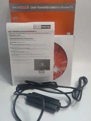 Micradigital Easy Transfer Cable for Windows 8 Brand USB 2.0 6ft. Cable - Image 1 of 3