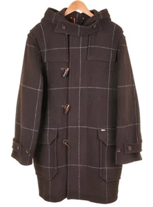 Ted Baker Hecho en Reino Unido Marrón Lana Con Capucha Lona Palanca Abrigo Chaqueta Chaquetón 6 - Imagen 1 de 14