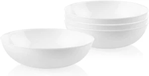Corelle Winter Frost White 46-Oz Meal Bowl, Durable and Eco-Friendly, 4-Pack - Picture 1 of 8