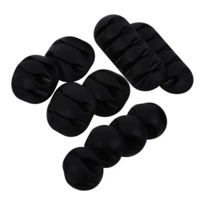 10 Pcs Pince à Câble Cordon de Bureau Rangement Organisateur Bureau Porte Fil - Photo 1/12