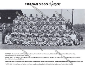 1961 SAN DIEGO CHARGERS TEAM 8X10 PHOTO - Picture 1 of 1