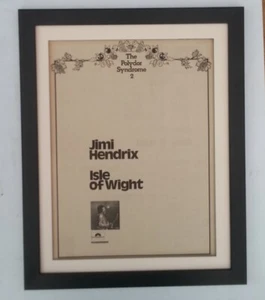 JIMI HENDRIX*Isle Of Wight*1971*ORIGINAL*POSTER*AD*QUALITY*FRAMED*FAST SHIPPING - Bild 1 von 6