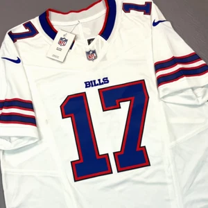 New Nike Josh Allen Buffalo Bills White Vapor FUSE Jersey Sz L $175 - Picture 1 of 14