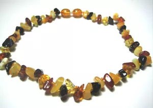 20cm PULIDO Multicolor Adulto ámbar del Báltico Tobillera/Pulsera - Imagen 1 de 2