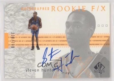 2001-02 SP Authentic Auto Rookie F/X /700 Steven Hunter #132 Rookie Auto RC - Image 1 of 2