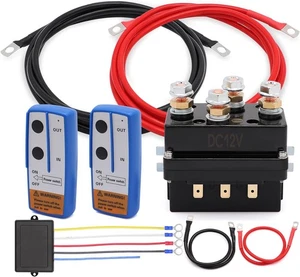 12V 250A Winch Solenoid Relay Contactor with 2Pcs Wireless W/ Controller - Picture 1 of 9