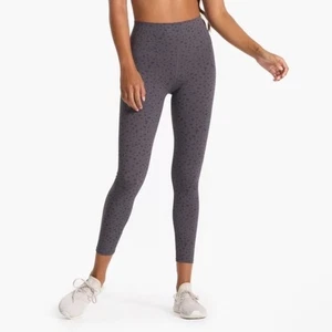 Vuori Elm Studio Dot High Waisted Leggings Size Small in Charcoal & Black - Picture 1 of 7