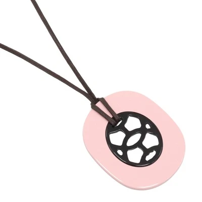 Collar HERMES Lift GM Rosa/Marrón Cuerno de Búfalo 16g Mujer Foto 1 de 4