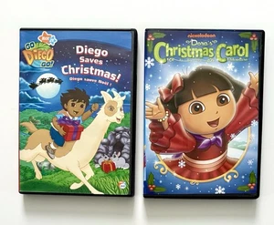 Go Diego & Dora CHRISTMAS DVD's - Christmas Carol & Diego Saves Christmas - Imagen 1 de 5