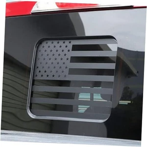 Heck Mittelscheibe Amerikanische Flagge Aufkleber für 2015-2025 F150 F250 F350 Matt Schwarz - Bild 1 von 7