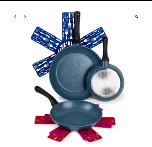 Brooklyn Steel Milky Way 6-Piece Ceramic Nonstick Frying Pan Set Cookware - Picture 1 of 5