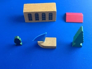 PIEZAS Y ACCESORIOS MISCELÁNEOS BRIO 5 piezas: construcción de árboles de velero FERROCARRIL DE MADERA - Imagen 1 de 4