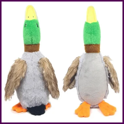 Lindo juguete de peluche con sonido de pato de peluche animal chirrido perro juguete limpieza Foto 1 de 4