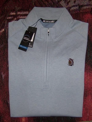 NEW TRAVIS MATHEW Zip Pullover Sweater Shirt SHINNECOCK HILLS GOLF CLUB M Blue - Image 1 of 4