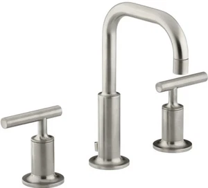 Grifo de lavabo de baño Kohler K-14406-4-BN purista amplio, níquel cepillado - Imagen 1 de 6