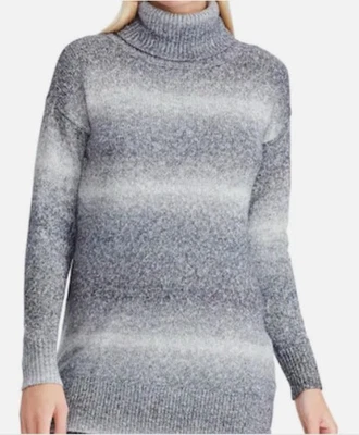 Suéter de cuello alto a rayas ombre CHAPS para mujer (talla XL) NUEVO CON ETIQUETAS PRECIO DE VENTA SUGERIDO POR EL FABRICANTE 69 USD Foto 1 de 4