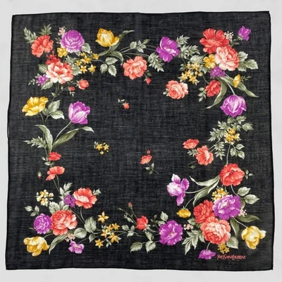 Vintage Yves Saint Laurent Handkerchief Neckerchief Bandana Pocket Square - Image 1 of 4