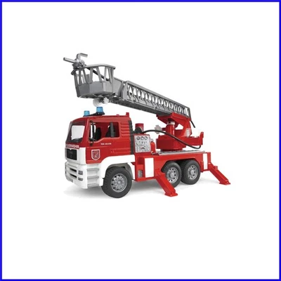 Durable Fire Engine Toy with Movable Ladder and Realistic Sprayer - Ages 4+ - Image 1 of 4
