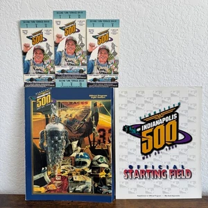 1996 Indy Indianapolis 500 Program 40 Anniver Full/Stub Ticket Start Poster_5Lot - Picture 1 of 13