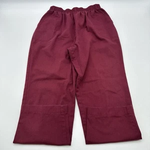 Vintage Blair Pants Women Size M Burgundy Pocket In USA …#27341 - Picture 1 of 9