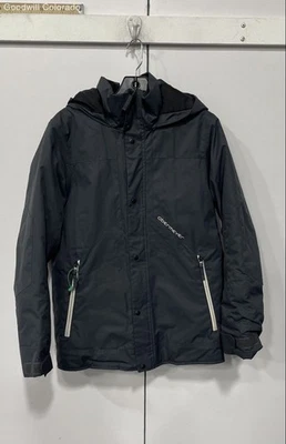 Chaqueta de esquí de circo con capucha negra manga larga Obermeyer para niños talla grande (14-16) Foto 1 de 4