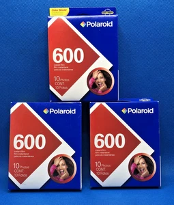 Polaroid 600 Instant Film Expired Lot Of 3 Packs 10 Photos Each New Old Stock  - Picture 1 of 4