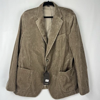 Windsor Beige Corduroy Sport Coat Blazer Jacket Mens Size 56 - Image 1 of 4