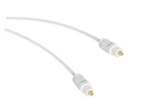0,5m - 5m Slim Toslink Optisches Audiokabel SPDIF LWL Digital Kabel Ø 2,2mm weiß - Picture 1 of 1
