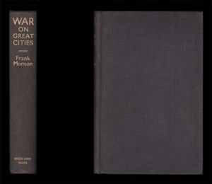 Morison WAR ON GREAT CITIES London Fire Plan ZEPPELIN MENACE 1917 Daylight Raids - Imagen 1 de 24