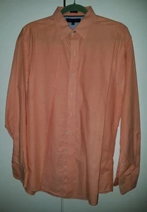 CAMISA TOMMY HILFIGER MANGA LARGA ABOTONADA 16 34/35 REGULAR NARANJA CREMA - Imagen 1 de 5