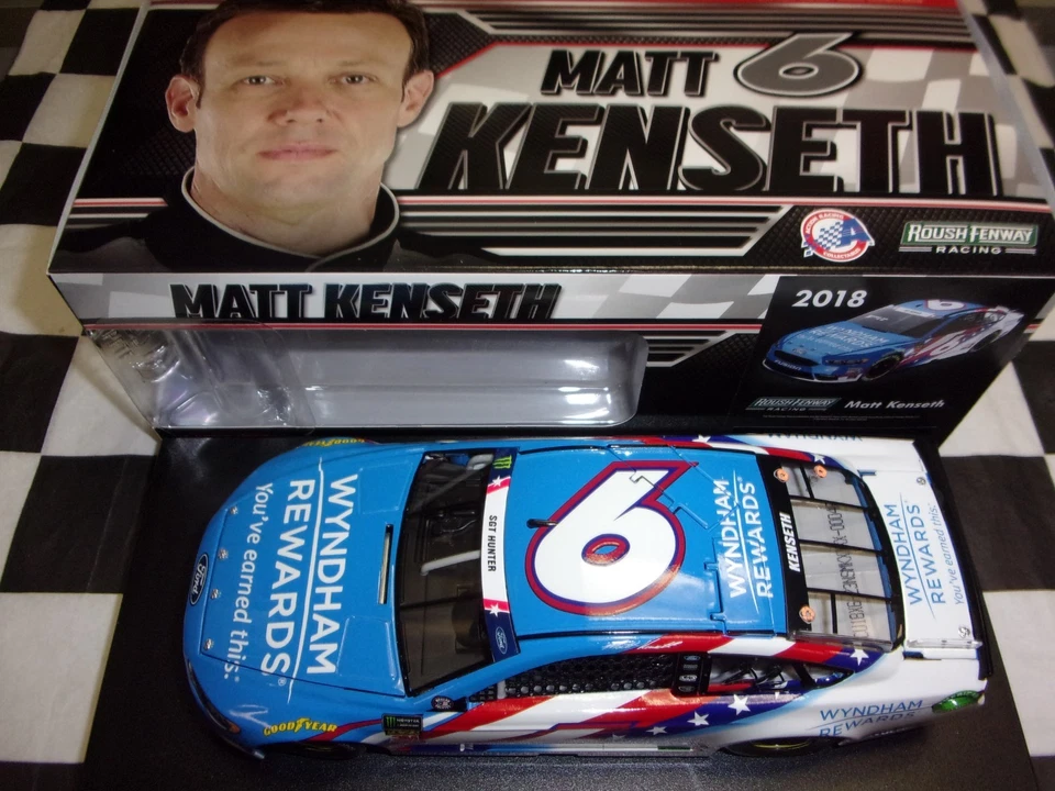 Matt Kenseth #6 Wyndham Patriotic 2018 1 24 Fusion Action NASCAR CX61823NSMK
