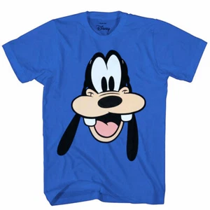 Disney Goofy Face Big Smile T-Shirt Blue - Picture 1 of 2
