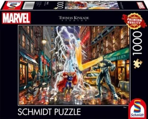 New Schmidt Jigsaw Puzzle 1000 Pieces 58433 Marvel Thor Thomas Kinkade - Picture 1 of 2