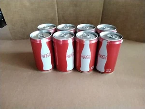 Coke Coca Cola Cans 8 Pack Mini Intact Contents Empty 7.5 Fl Oz Dated 2010 - Picture 1 of 10