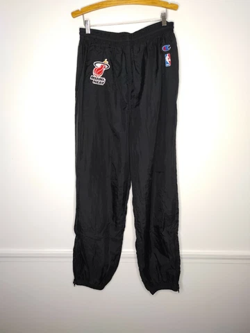 Vintage Champion Miami Heat Black Nylon Track Pants Men's XL Cover