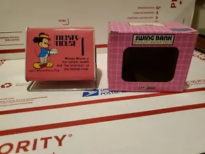Disney Characters Swing Bank TIN RARE Walt Disney MIB Tokyo Disneyland # 5 Japan - Picture 1 of 6