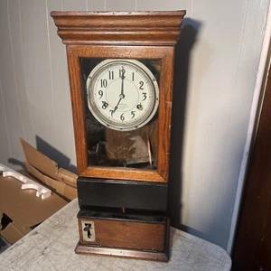 Antique International Time Recording Co. Time Punch Clock For Part/Restoration - Picture 1 of 20