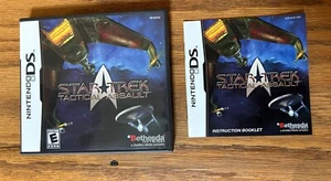 Nintendo 3DS DS STAR TREK TACTICAL ASSAULT US Genuine Version Case & Manual Only - Picture 1 of 2