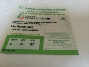 10.11.2006 Ticket: Republik Irland gegen Island [At Lansdowne Road] .  - Bild 1 von 3