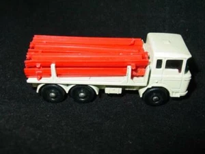 Vintage LESNEY Matchbox #58 - DAF GIRDER TRUCK - England 1968 - Black Wheels - Picture 1 of 4