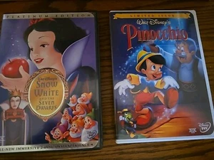 Snow White DVD & Pinocchio DVD - Picture 1 of 5