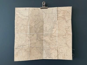 World War I WWI Great War Map of Girsovo Island Area Bulgaria 1910"s FREE POSTAG - Picture 1 of 8