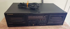 Pioneer CT-W501R Dual Cassette Tape Deck- Clean But Needs Belts, Free Shipping - Picture 1 of 11