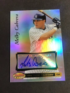 Tarjeta de béisbol firmada por Melky Cabrera Yankees 2007 Bowman's Best #35 autógrafo automático - Imagen 1 de 2
