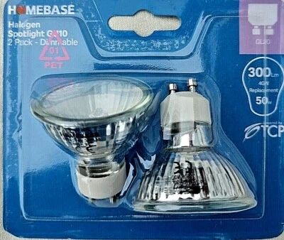 Homebase Halogen spotlight gu10 (2 pack) Dimmable - Image 1 of 2
