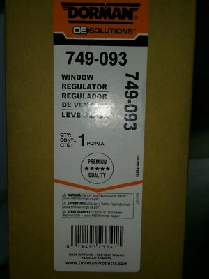 Regulador de janela dianteiro esquerdo Dorman 749-093 serve 07-12 Mazda CX-7 - Imagem 1 de 2